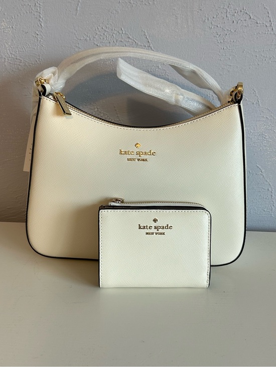 kate spade Handbags - Margot Convertible Shoulder Bag & Small L-Zip Wallet in Meringue